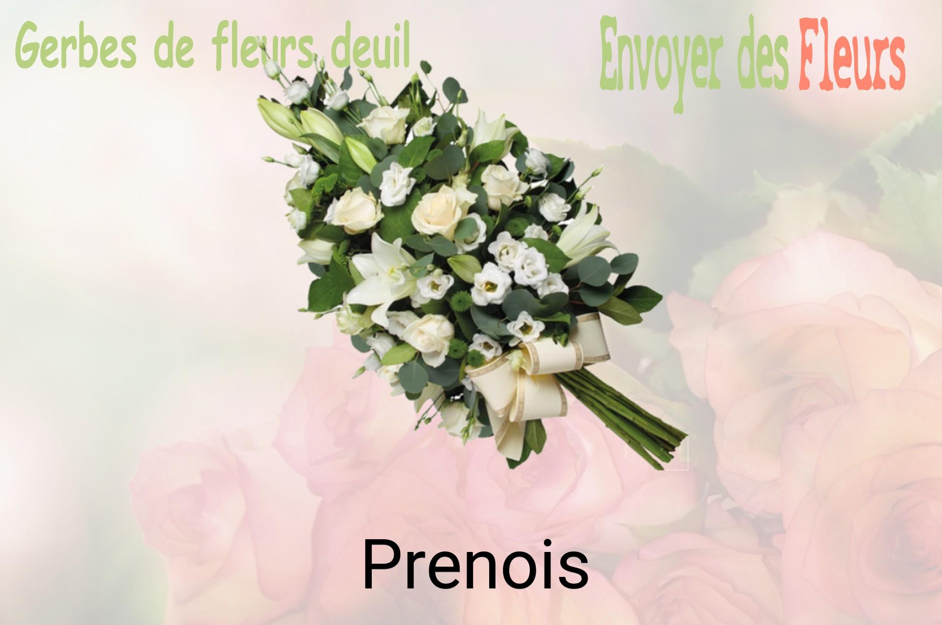 Gerbe de fleurs de deuil livrée à Prenois